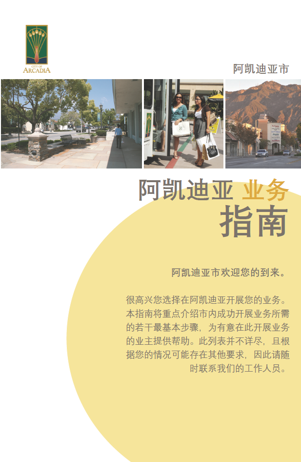 Arcadia Business Guide - Chinese